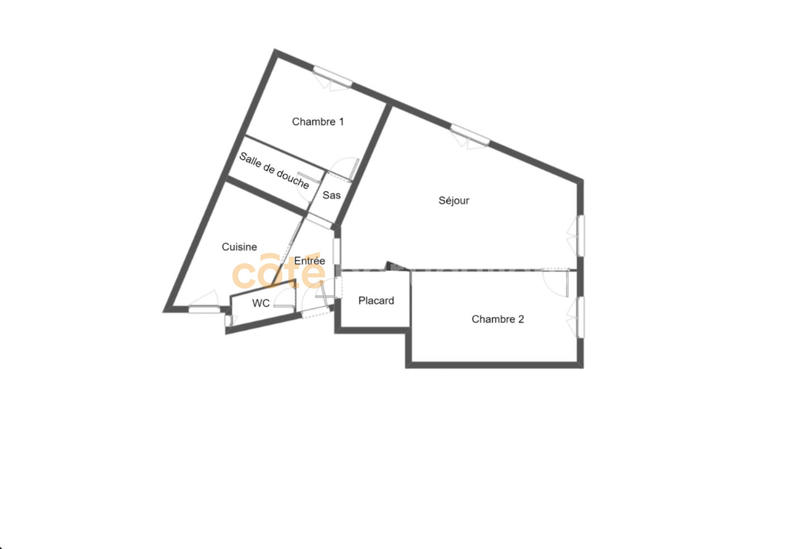 Appartement - 57 m² - 3 pièces