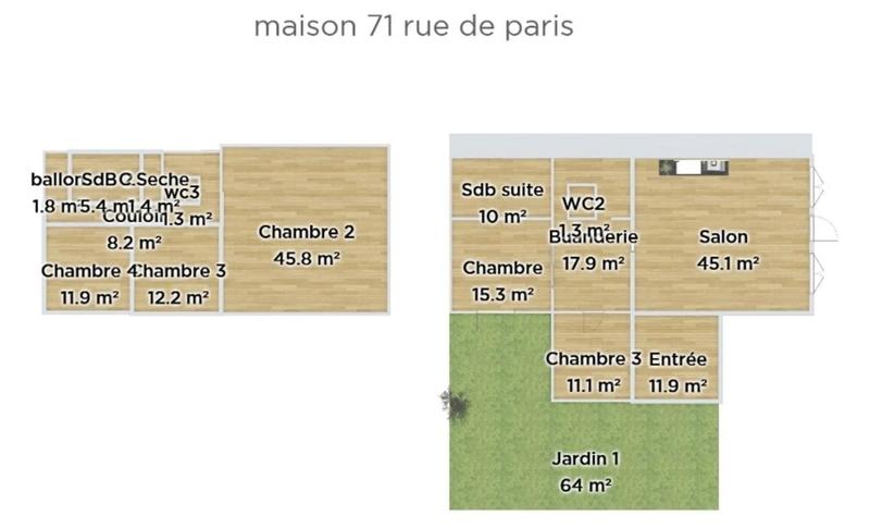Demeure - 200 m² - 8 pièces