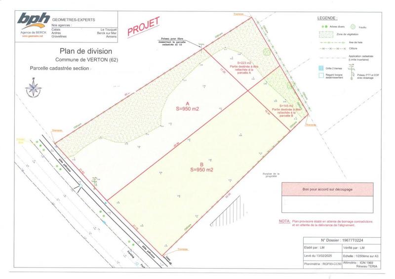 Terrain constructible - 950 m²