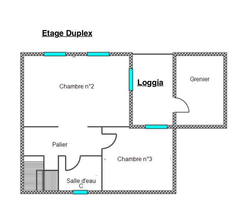 Duplex - 105 m² - 5 pièces