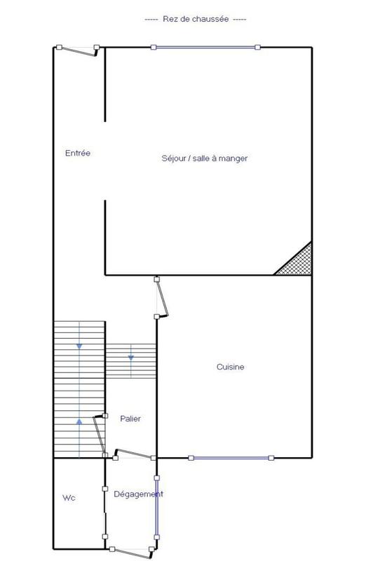 Maison de ville - 62 m² - 3 pièces