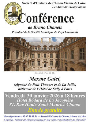 Conférence sur Mexme Galet, seigneur du Petit Thouars et de la Jaille