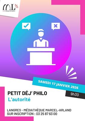 Petit déj philo : l'autorité