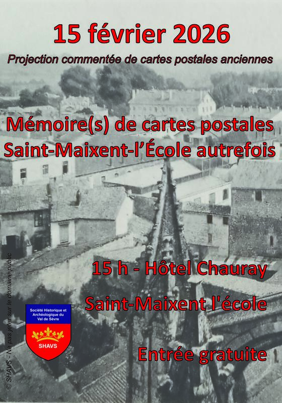 Conférence : Mémoire(s) de cartes postales Saint-Maixent-l'Ecole autrefois
