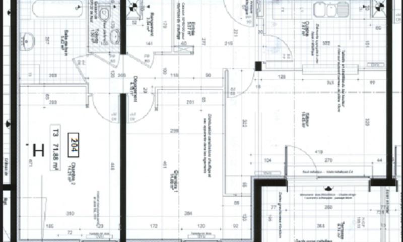 Appartement - 72 m² - 3 pièces