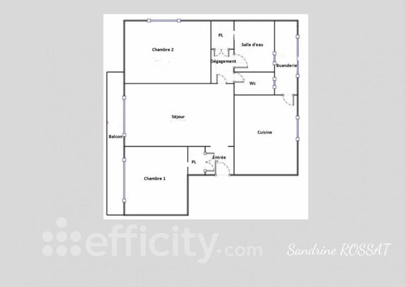Appartement - 59 m² - 3 pièces
