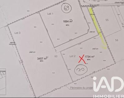 Terrain - 1 734 m²