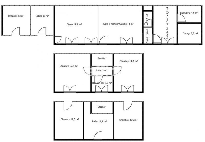 Maison de village - 136 m² - 5 pièces