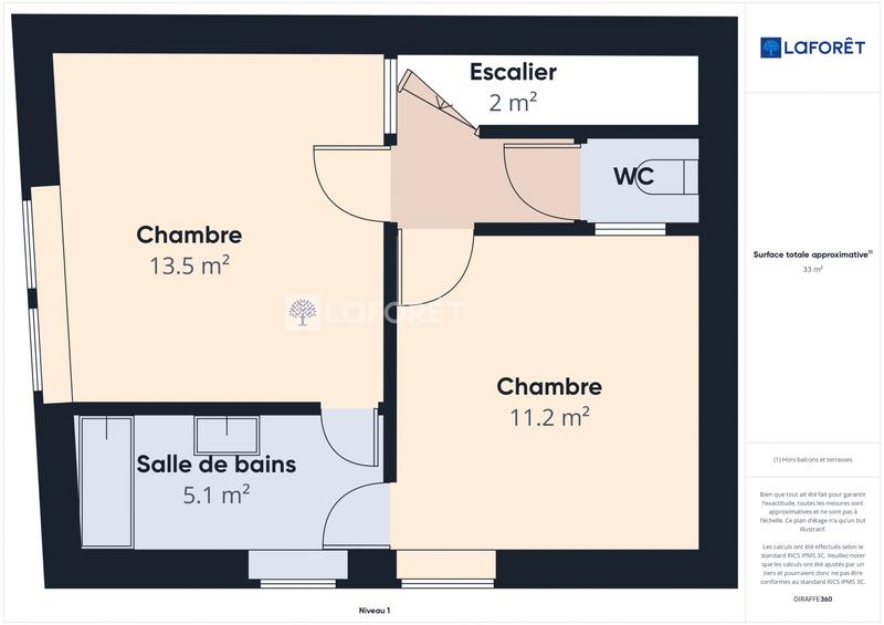 Maison - 71 m² - 3 pièces