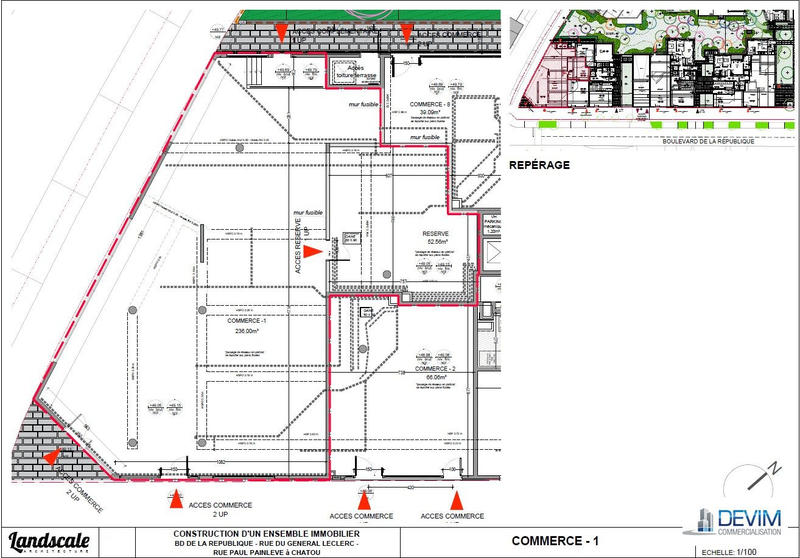 Local commercial - 328 m²