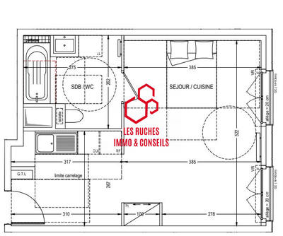 Appartement - 35 m² - 1 pièce