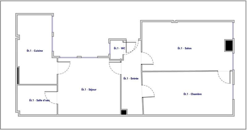 Appartement - 83 m² - 3 pièces