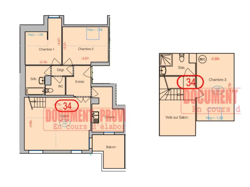 Appartement - 82 m² - 4 pièces