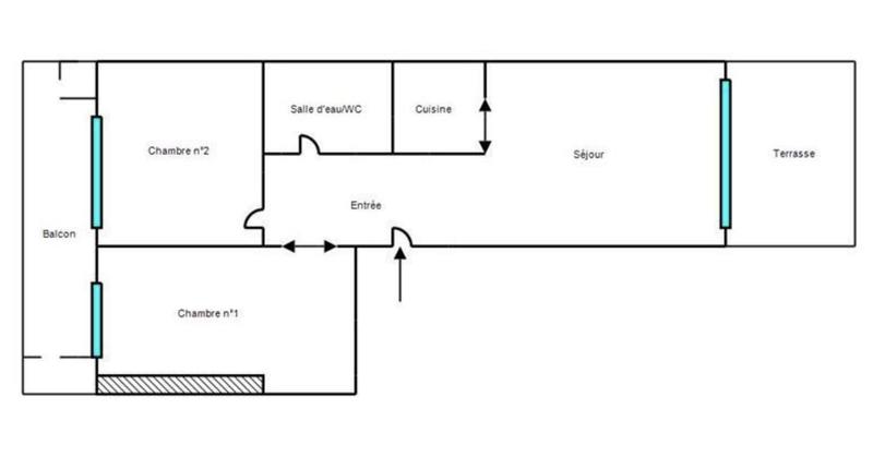 Appartement - 49 m² - 3 pièces