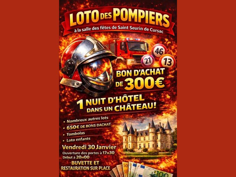 Loto du comité des sapeurs pompiers