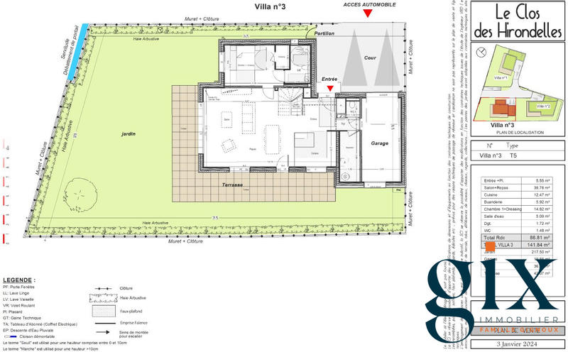 Maison - 141 m² - 5 pièces