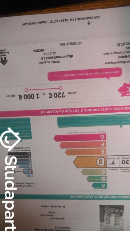 Appartement - 37 m² - 2 pièces