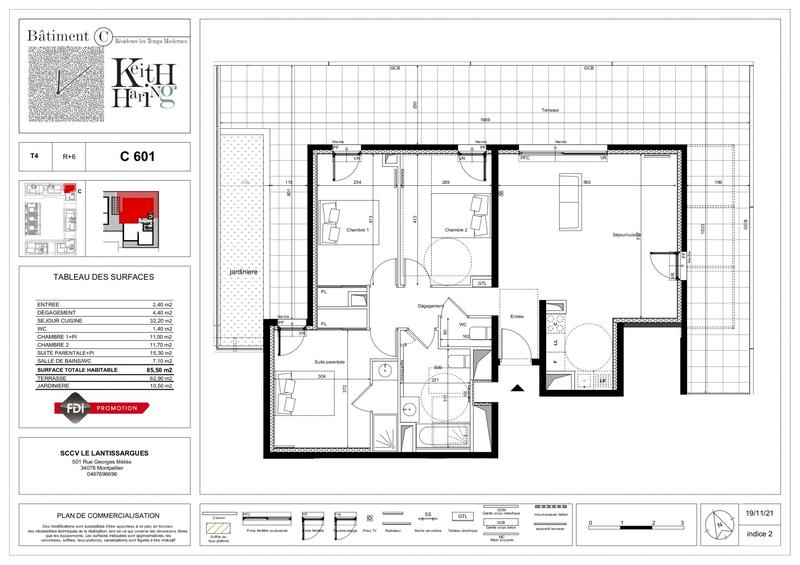 Appartement - 86 m² - 4 pièces