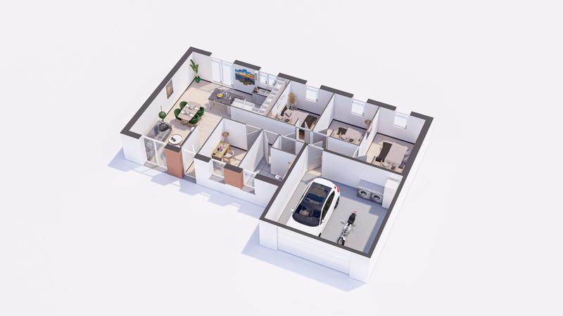 Maison - 91 m² - 6 pièces