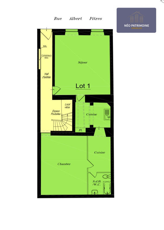 Loft - 69 m² - 2 pièces