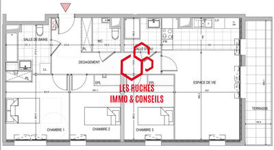 Appartement - 84 m² - 4 pièces