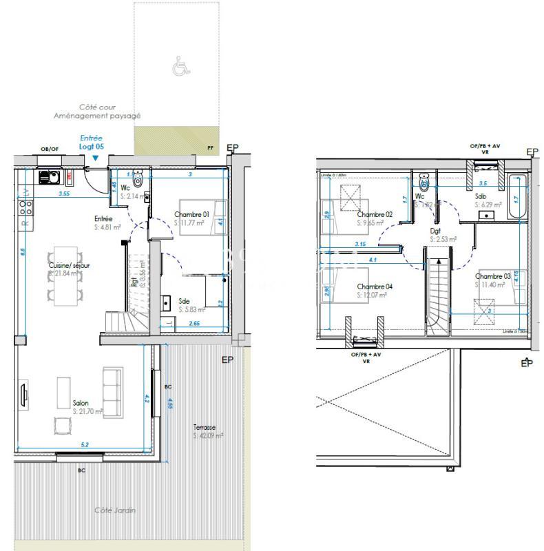 Ferme - 103 m² - 5 pièces