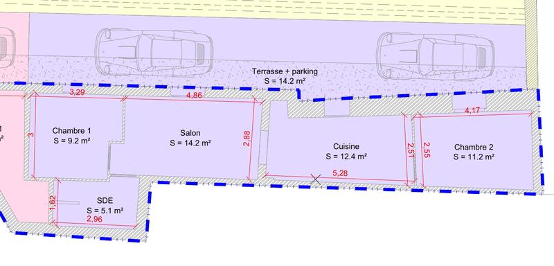Maison - 51 m² - 3 pièces