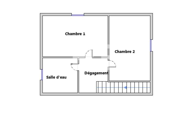 Maison de ville - 63 m² - 3 pièces