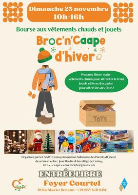 Broc’n’caape d’hiver : vêtements chauds et jouets