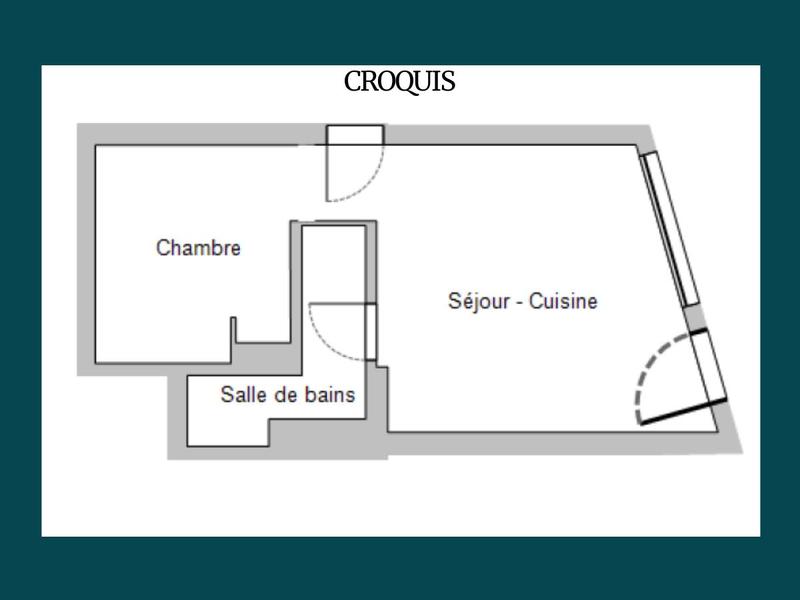 Appartement - 23 m² - 2 pièces