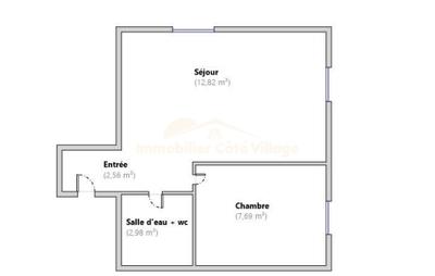 Appartement - 26 m² - 2 pièces