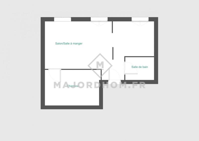 Appartement - 34 m² - 2 pièces