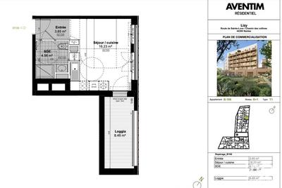 Appartement - 24 m² - 1 pièce