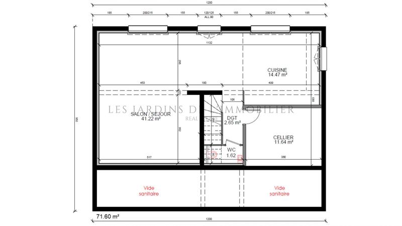 Maison - 136 m² - 4 pièces