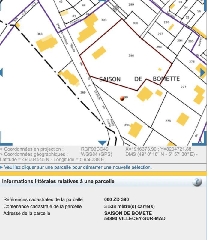Terrain constructible - 3 538 m²
