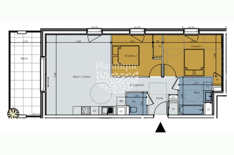 Appartement - 64 m² - 3 pièces