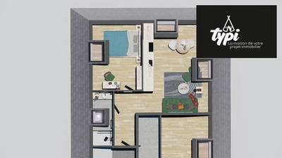 Appartement - 30 m² - 2 pièces