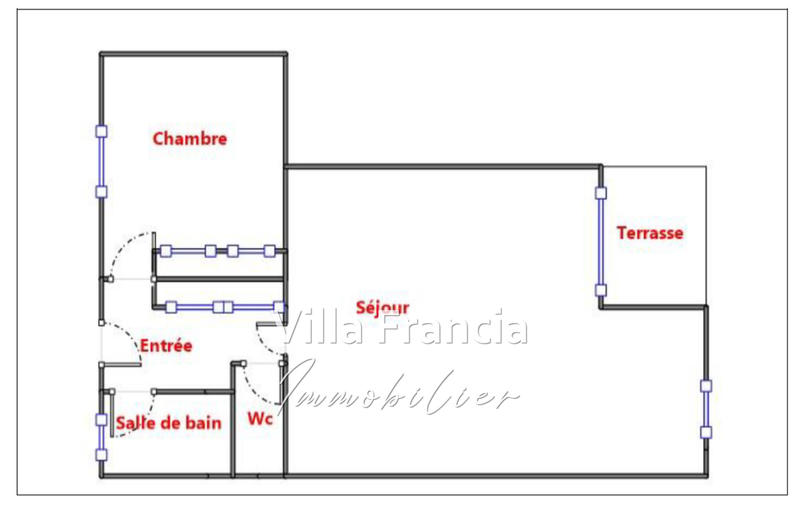 Appartement - 34 m² - 2 pièces