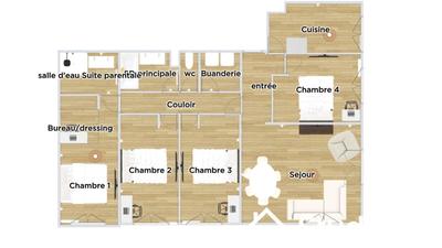 Chambre - 10 m² - 1 pièce