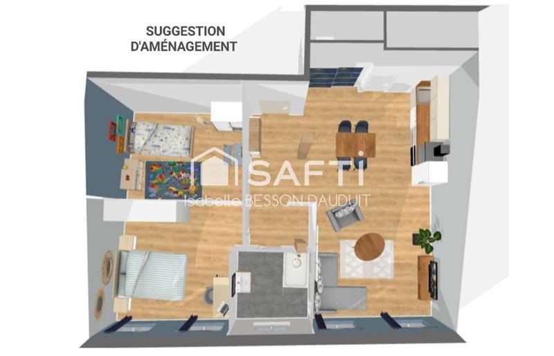 Appartement - 68 m² - 3 pièces