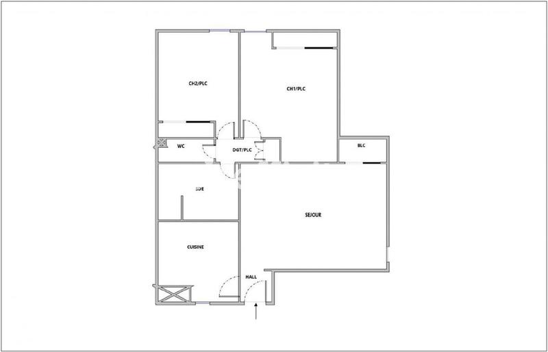 Appartement - 54 m² - 3 pièces