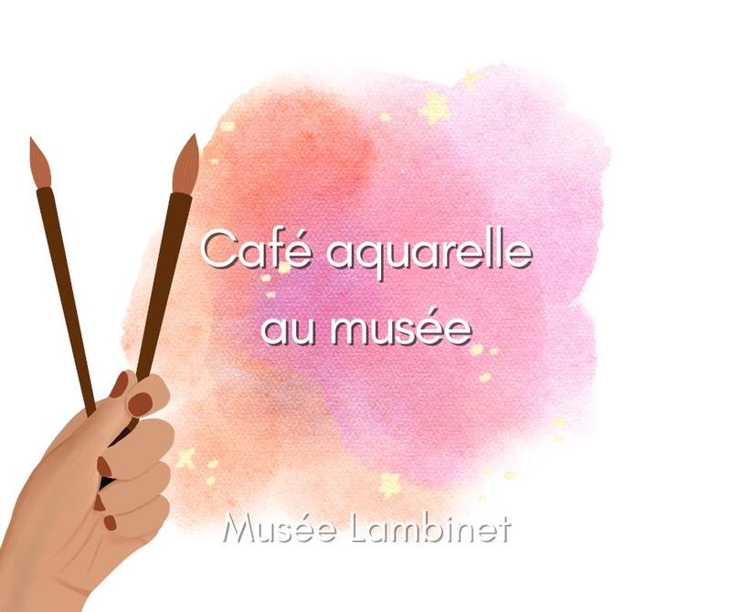 Café artistique aquarelle