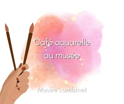 Café artistique aquarelle
