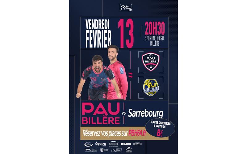 Handball:  Pau Billère Handball Vs Sarrebourg