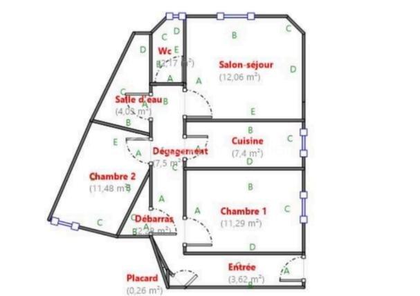 Maison - 62 m² - 4 pièces