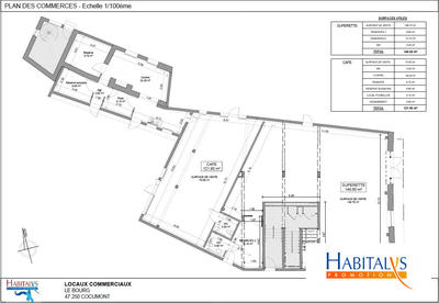 Hôtellerie / Restauration - 122 m²