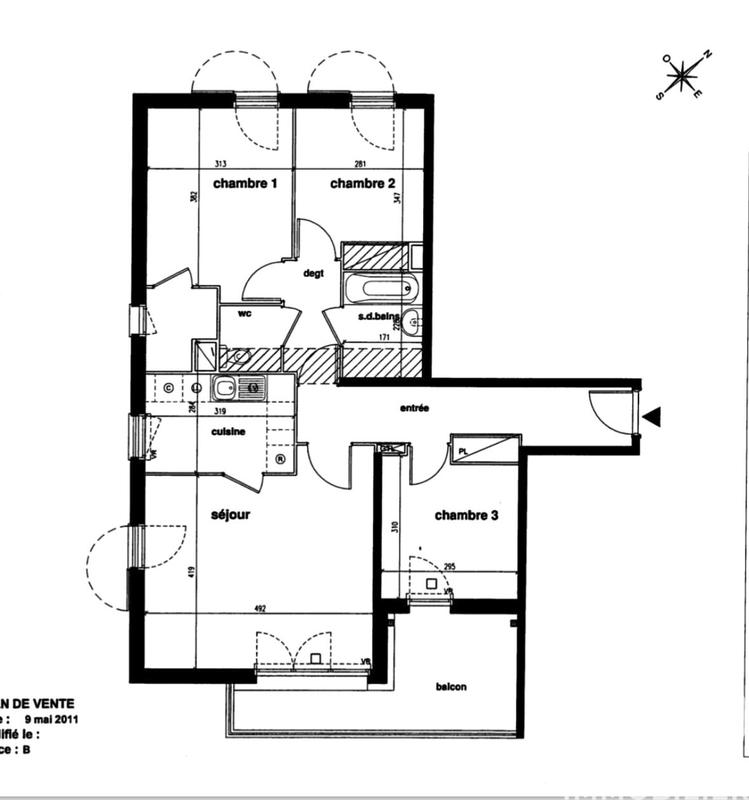 Appartement - 80 m² - 4 pièces