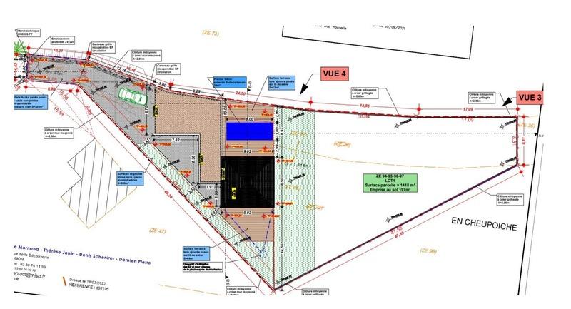 Terrain constructible - 1 462 m²