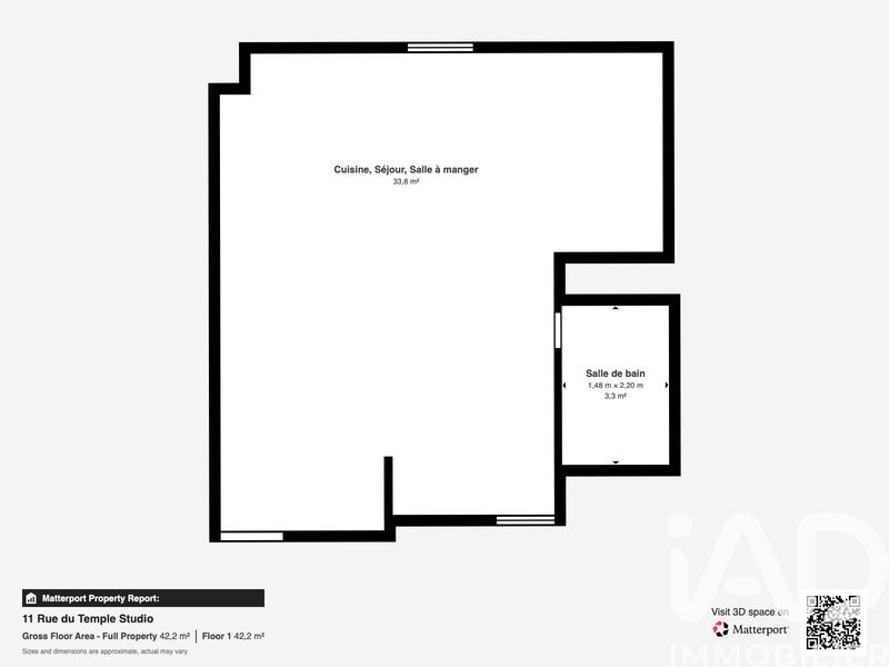 Appartement - 26 m² - 1 pièce