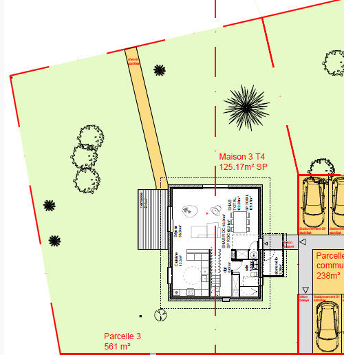 Terrain constructible - 561 m²